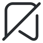Archive Slash SVG Icon
